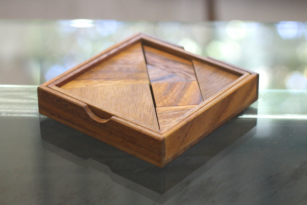 Wooden Tangram Puzzle - 7 Piece Handmade Ostomachion – Puzzle Solution